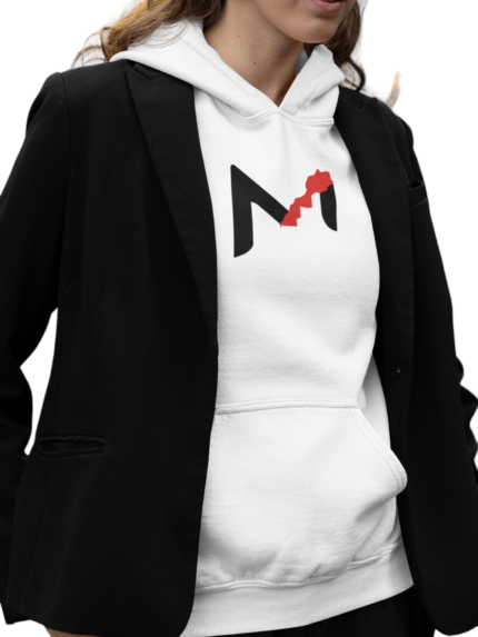Hoodies M Classic Map blanca
